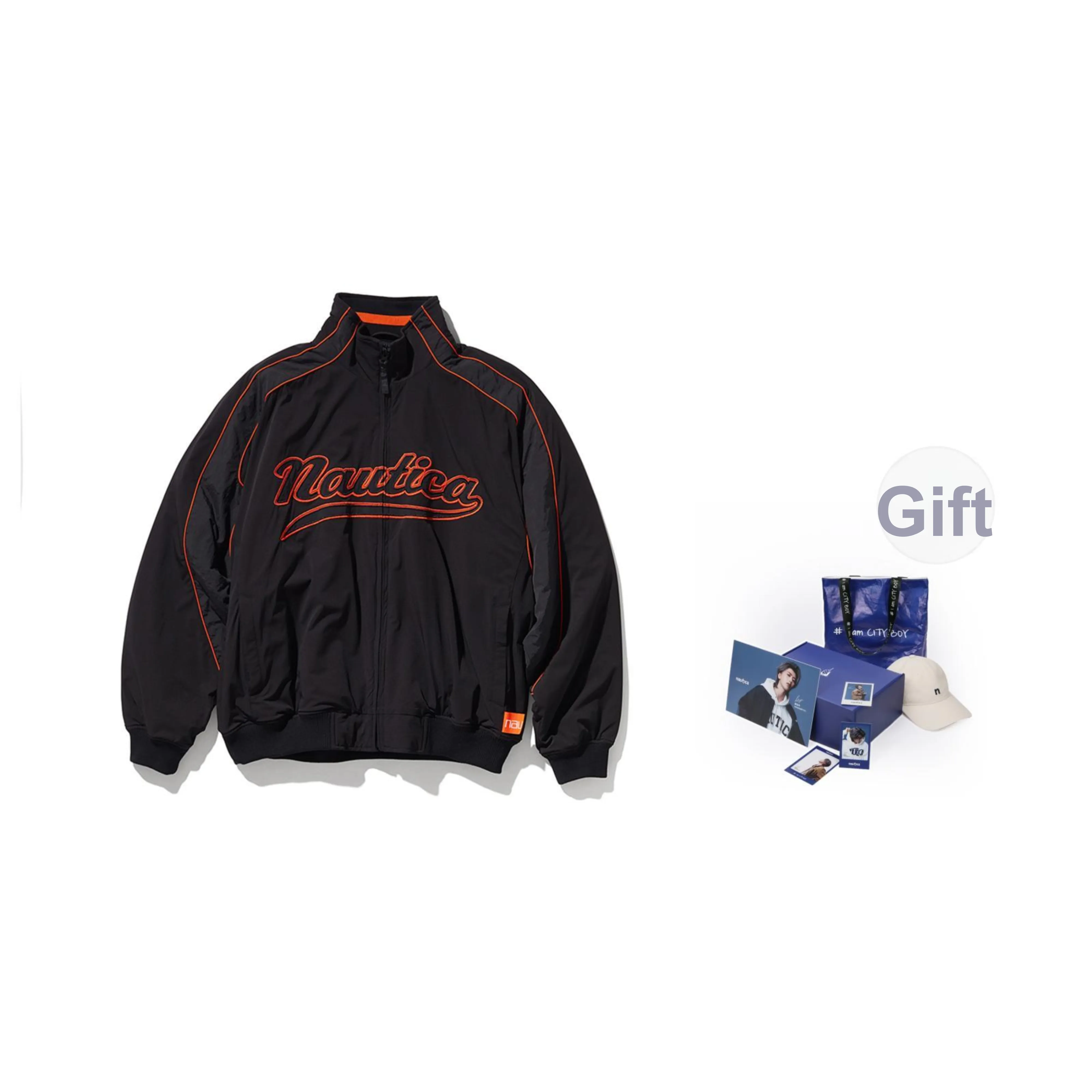 Nautica White Sail Разобранное Толстое Пальто Унисекс