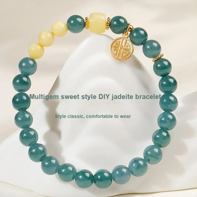 With The Heart Of The Jade Ice Glutinous Bracelets Women's-18