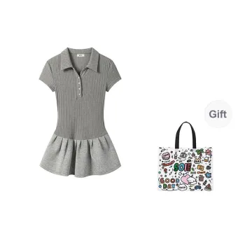 SOIE Short Sleeved Dress Women's Gray