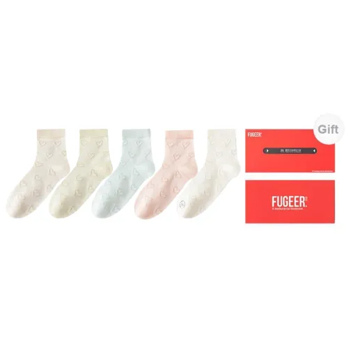 FUGEER Women's Mid-Calf Socks