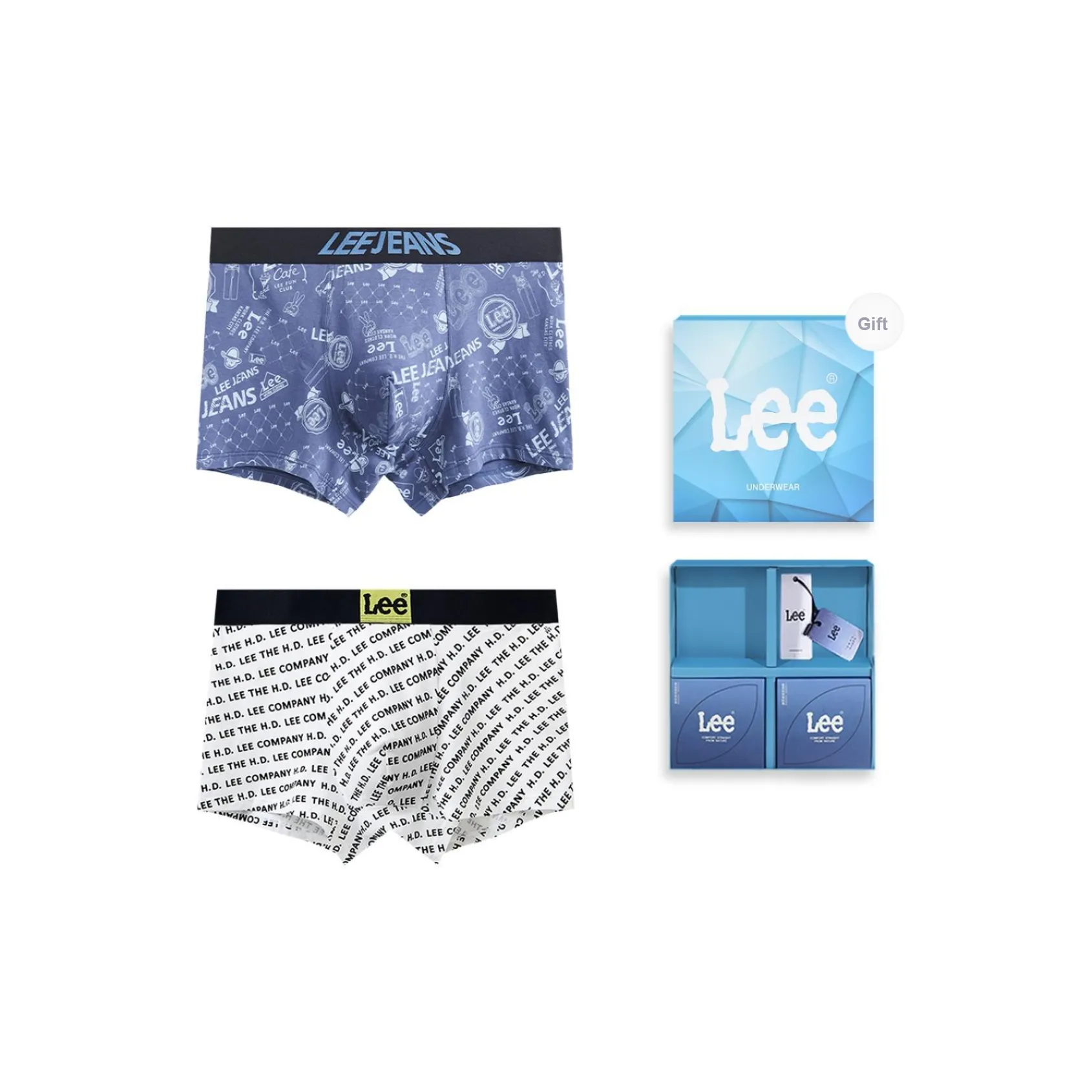 Ли совместный модель Galaxy нижнее белье подарочная коробка мужское 2 упаковки