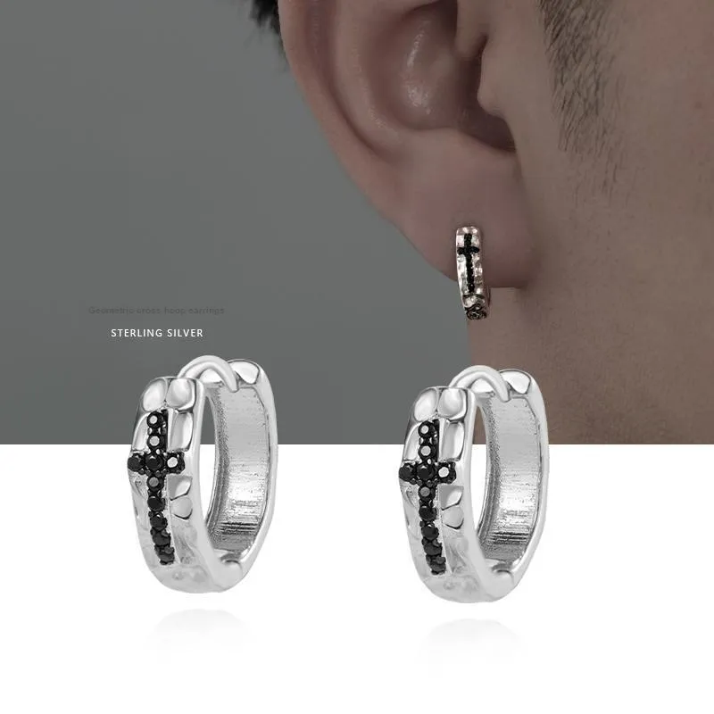 PUENTE Sterling Silver Earrings Men's-2