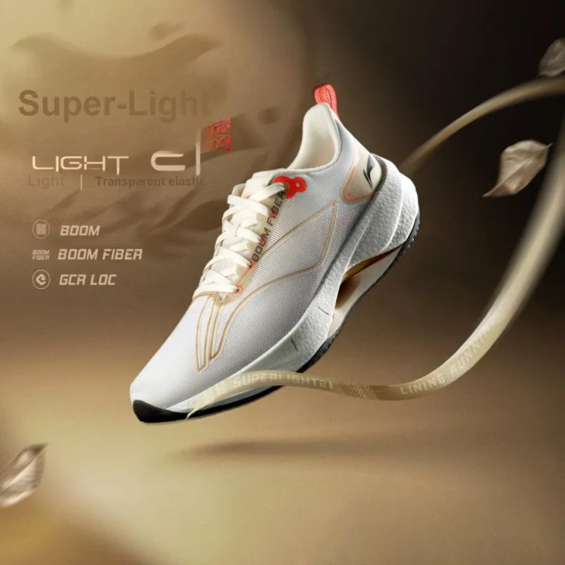 LiNing Super Light 21 Slip Resistant, Abrasion Resistant, Breathable Low Top Running Shoes Women's White-6