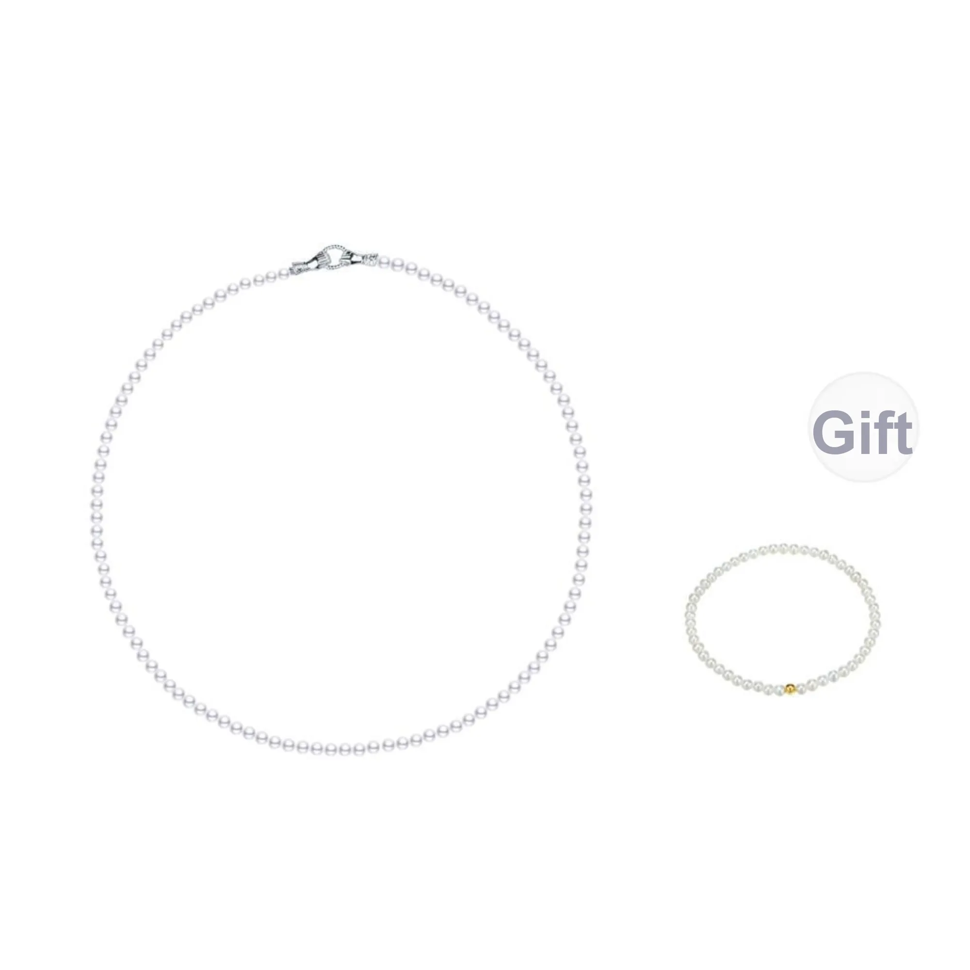 ANGEPERLE Freshwater Pearl Necklaces Women's