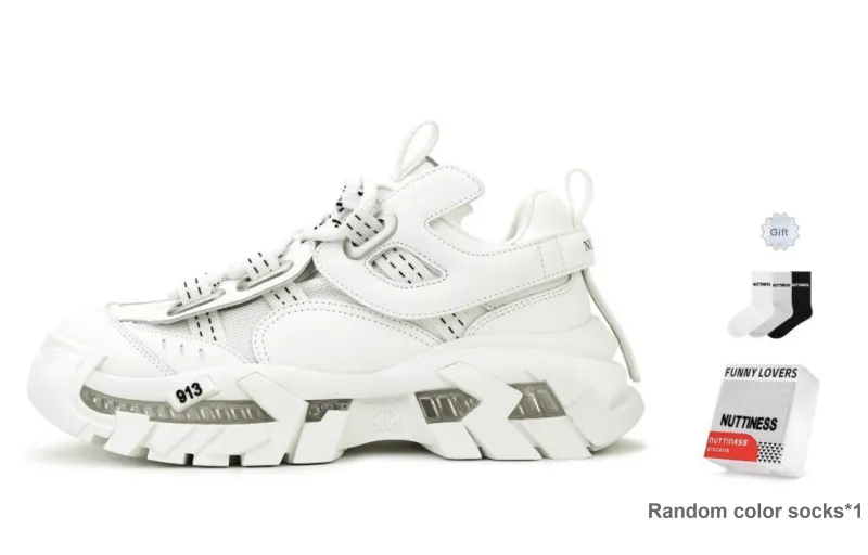 NUTTINESS Ruins Collection Abrasion Resistant Breathable Height Increasing Low Top Chunky Sneakers Unisex-20