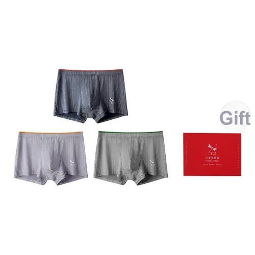 RED DRAGONFLY Хлопок Трусы Мужские 3 Пачки Подарочный Набор Коробка