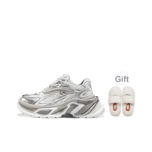 OGR Вода Паук Tarantula 2 OG Белый Сатин Устойчивый к истиранию Дышащий Легкий Увеличение Высоты Низкий Топ