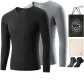 V-Neck 2 Pack (Night Black+Lilac Gray) with 2 Pack Socks+Shopping Bag