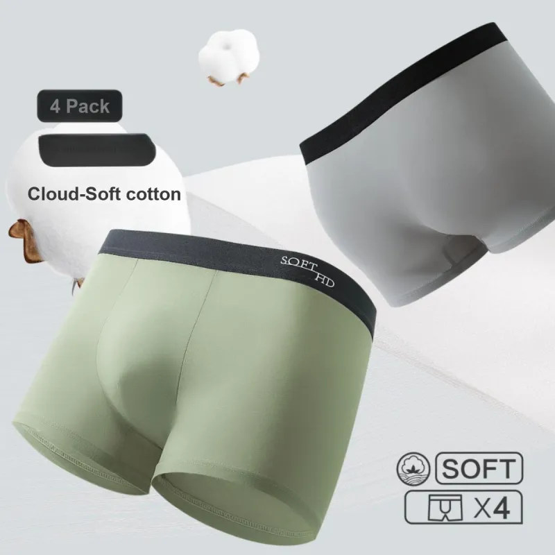 Red Bean Underpants Men's 4 Pack-2