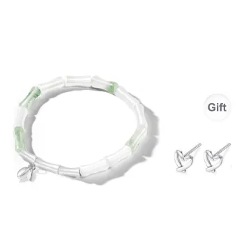 HAPPY BEAN Tianshan Jade Bracelets Unisex