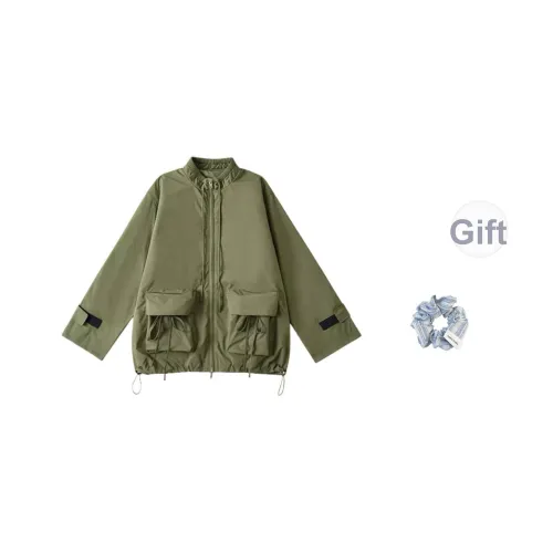 KYKW Армейский зеленый Резинка для волос Розыгрыш Унисекс Тренч