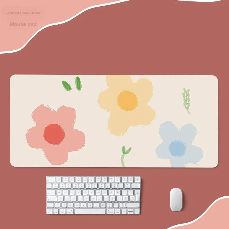 LOVINGCOOL Leather Strawberry And Hamster Extra Large Girl Office Desk Pad For Computer Fabric Keyboard Mat Mouse Pads-3