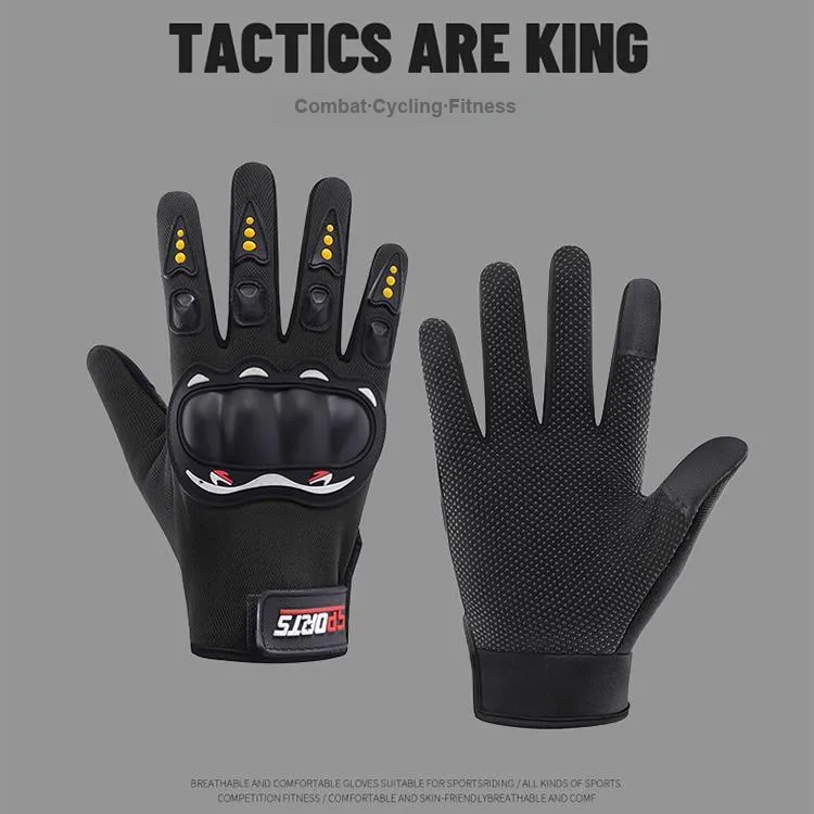 UMA Riding Equipment Glove Outdoor Unisex Rubber ABS Black-6