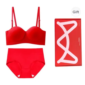 MIIOW Underwear Set Women's Gift Box Set Red