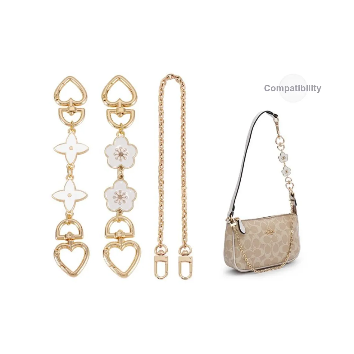 Lan Bao Fan Metal Bag Accessory Women's Sand
