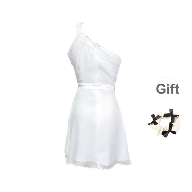 TURN UP Sleeveless Dress Women's White-1
