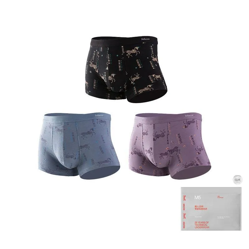 MIIOW Trend Party Series Underpants Men's Shopping Bag 3 Pack-7