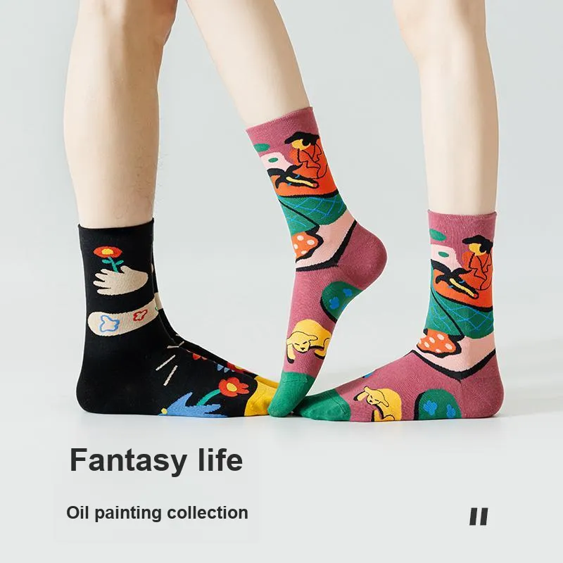 RUMEE FOR Mid Calf Socks Unisex 5 Pack-5