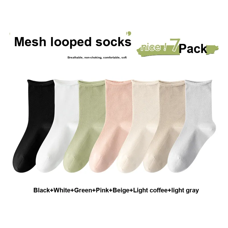 7 SEVFUN Mid Calf Socks Women's Combo Set-17