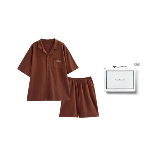 XUANZHITING Пижама Подарочная коробка Мужской Кофейный