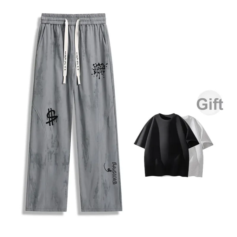 Qnxeey Casual Pants Unisex-11