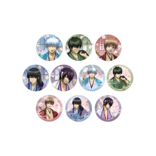 CRUX Тоширо Хиджиката Гинтоки Саката Синсукэ Такасуги Котаро Катсура Сого Окита Значки Гинтама