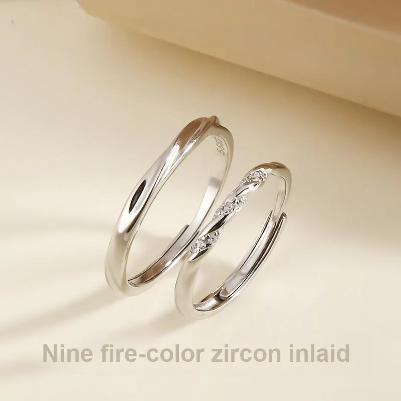 FOREVER MELODY 999 Fine Silver Rings Unisex-3