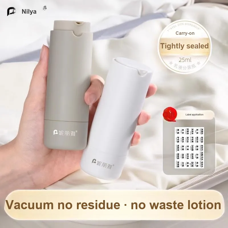 NILIYA Travel Vacuum Lotion Travel Bottles Rotating Hidden-6
