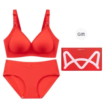 MIIOW Underwear Set Women's Gift Box Set Red