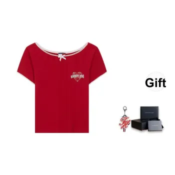 Tommy Hilfiger Set in Sleeve T Shirt Women's Red