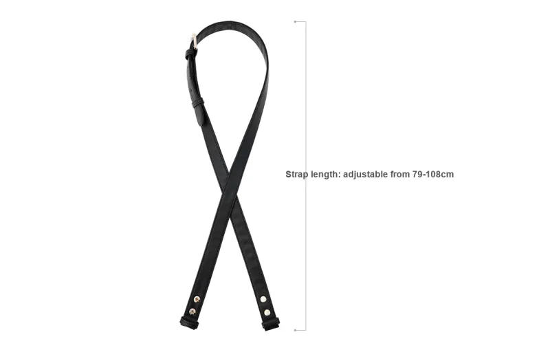 GUYI DuPont Paper Bag Accessory Bag Strap Women's Black-1