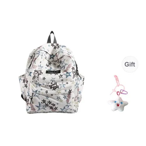 BRABOSTON Nylon Fabric Backpack Unisex White