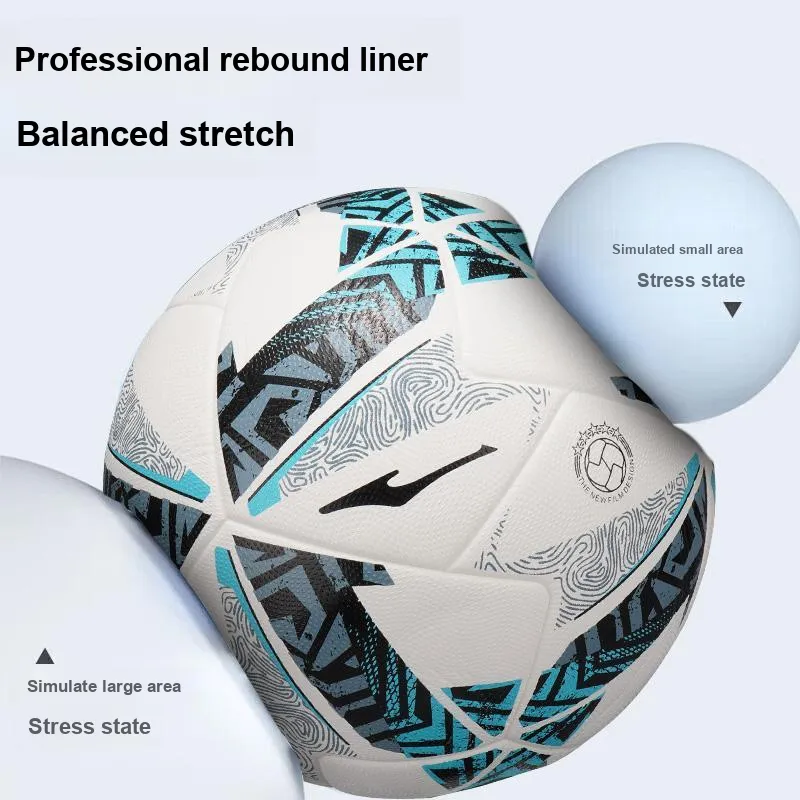 Erke Size 5 Soccer PU Seamless Thermal bonding Unisex Ink-4