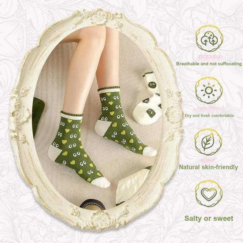 The Temptation Of The Muse Mid Calf Socks Women's 5 Pack-6