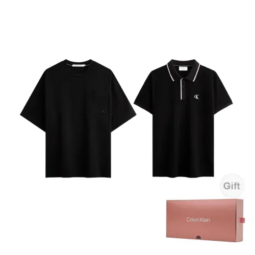 Calvin Klein Father's Day Gift Box Series T-Shirts Men BEH - Volcano Black