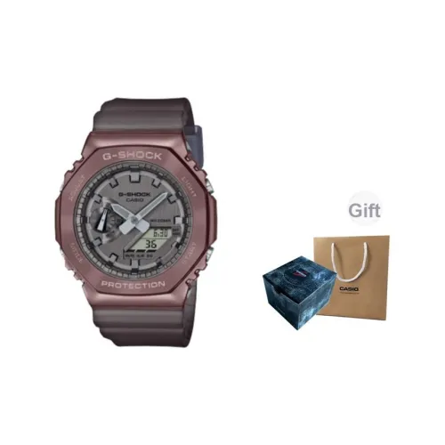 CASIO GM 2100MF 5A Стиль Майярд Цветовая схема Электронные Механические Часы Унисекс Металлический Циферблат