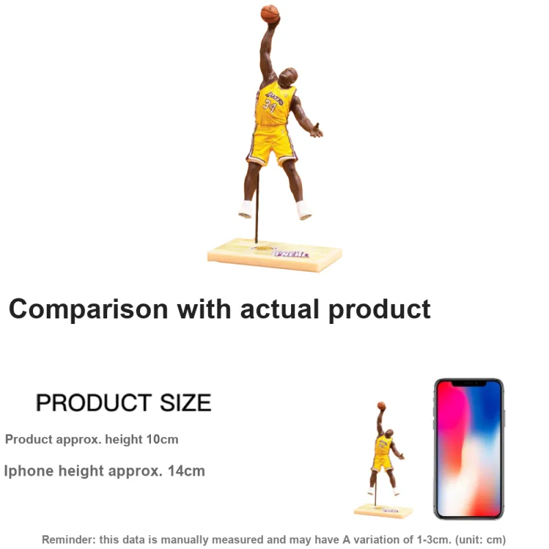 McFARLANE Shaquille O'Neal Maikfan NBA Collection 3 Inches Collection Generation 1 O'Neil Scale Figures-3