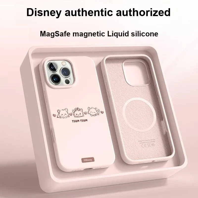Disney Silicone Material Phone Cases Compatibility Apple/iPhone 16/15/14/13 Collection Couple-7
