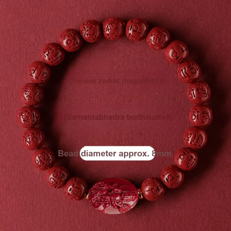 ZHIZUO Natural Cinnabar Bracelets Unisex-10