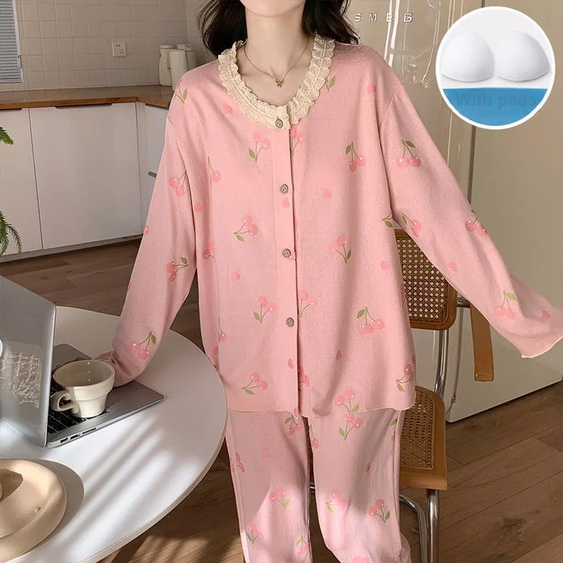 Sleeping Beauty Pajama Set Women's Pink-4