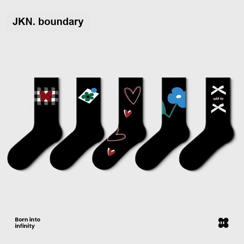 JKN Unisex Mid Calf Socks-1