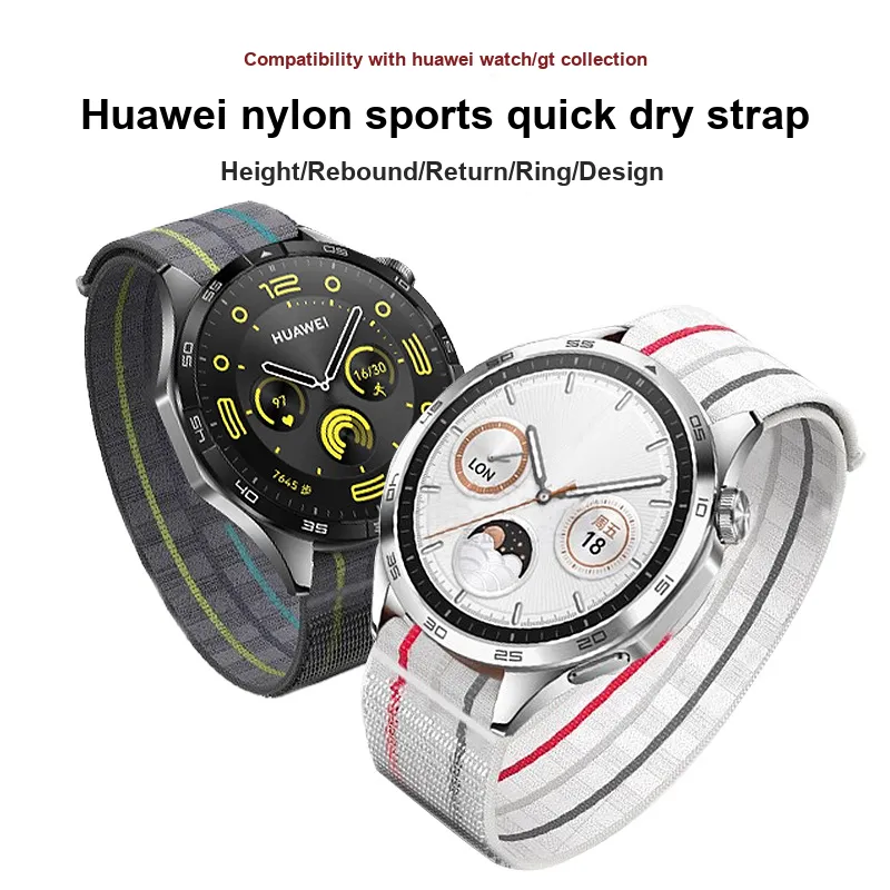 IWabcertoo Watch Band Huawei Compatibility 225mm Nylon Material-1