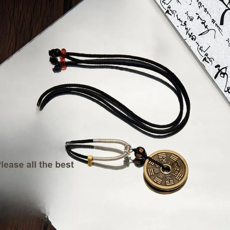 ENFANTIN Copper Woven Rope Necklaces Unisex-4