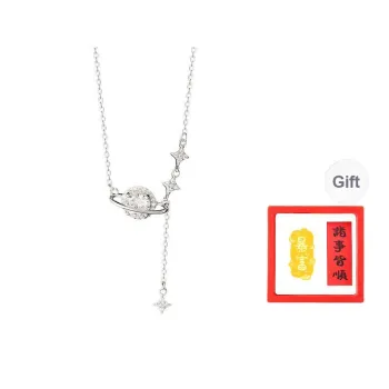 Chongqing Gold Store S925 Silver Necklaces Unisex