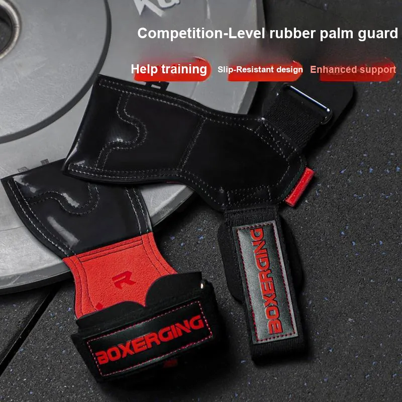 BOXERGING Weightlifting Belts / Gym Gloves Palm Protection-10