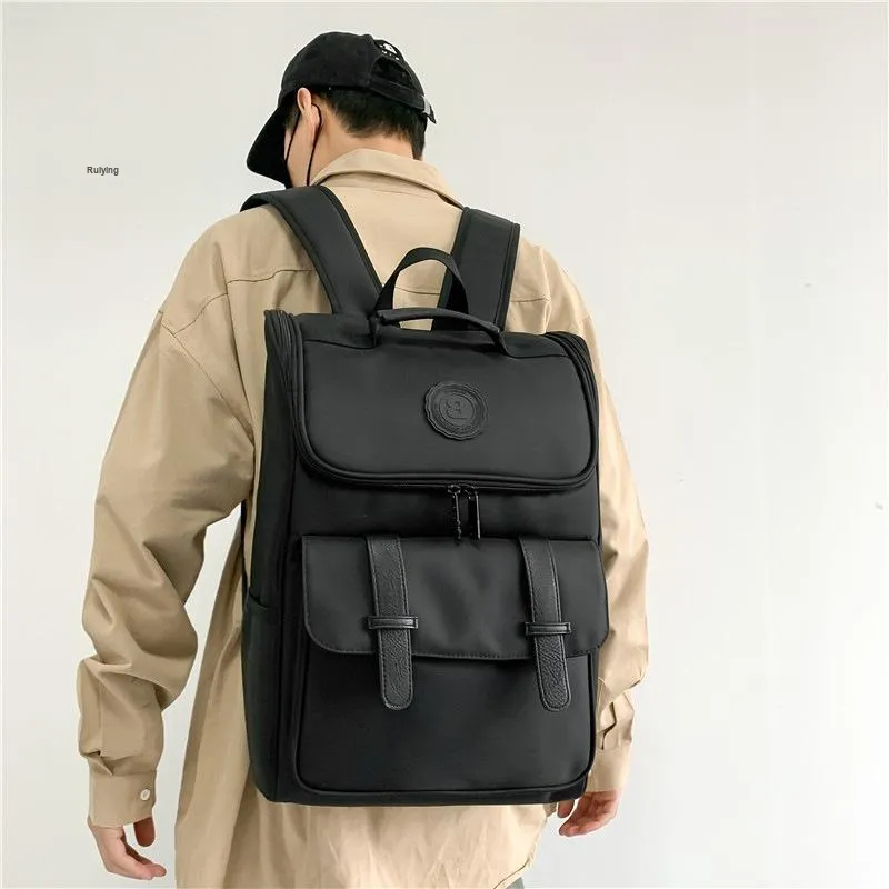 S.REPHEN Oxford Laptop Backpack Unisex Black-3
