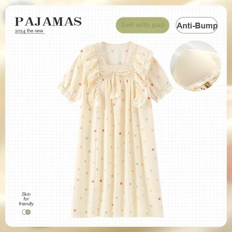 O'MESIK Nightgown Women's Apricot-1