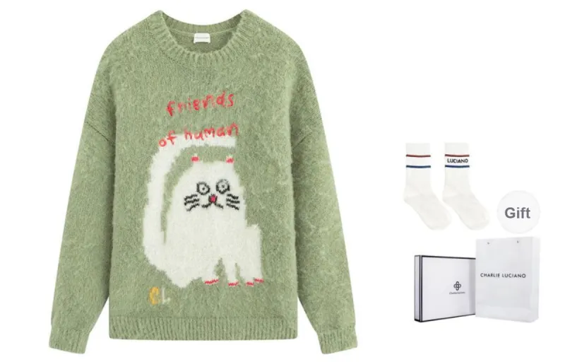 Charlie Luciano Sweater Unisex Green-2