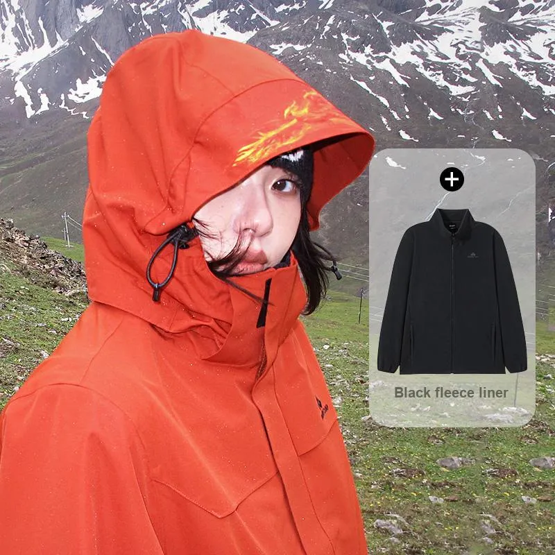 PIONEER CAMP Water-Resistant Windproof Breathable Wear-Resistant Warm Water-Repellent Windbreaker Jacket Unisex-148