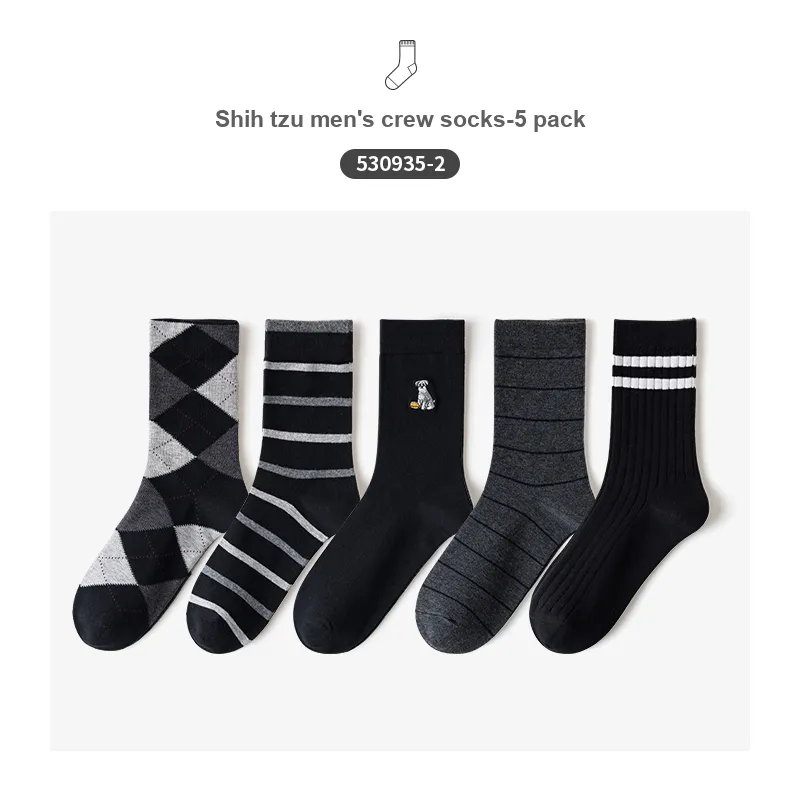 Caramella Mid Calf Socks Men's 5 Pack-7